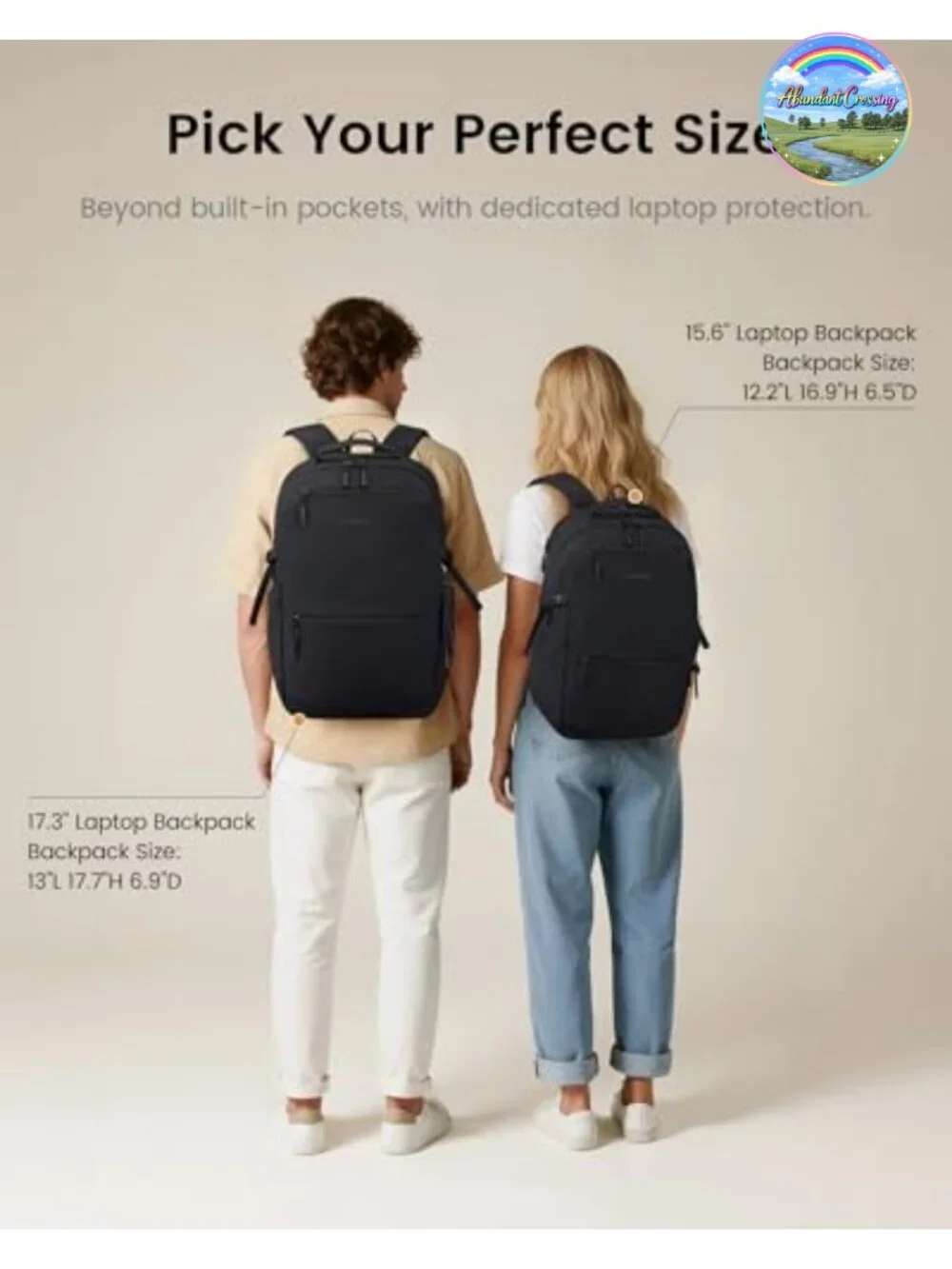 LOVEVOOK Laptop Backpack 15.6Inch Water Resistant Work Travel Computer Bag